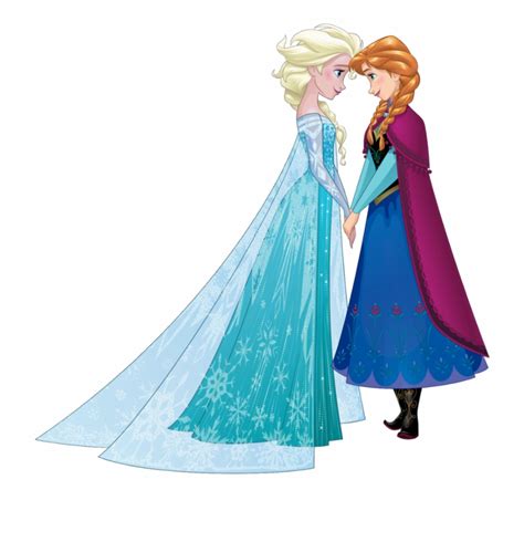 Elsa And Anna Sisters Disney Frozen Elsa And - Clip Art Library