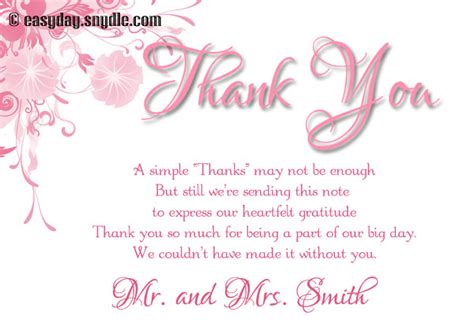 wedding-thank-you-card-wording - Easyday