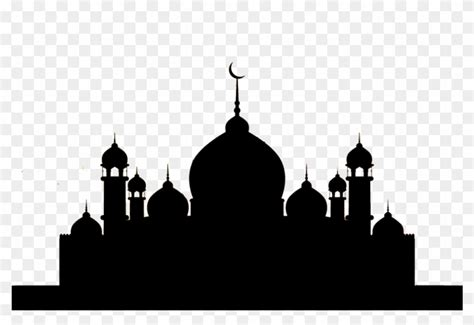 Mosques Silhouettes Free Vector - Mosque Silhouette Vector Png ...