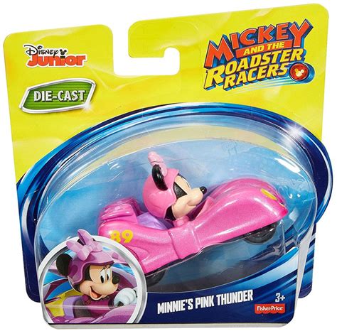 Fisher Price Disney Mickey Roadster Racers Minnies Pink Thunder Diecast ...