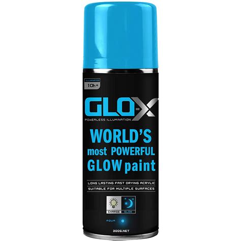 Buy GLO-X Glow In The Dark Spray Paint (10.6 oz Can) Clear Spray Paint ...