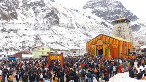 Portals of Kedarnath Dham open for annual yatra amid snowy conditions ...