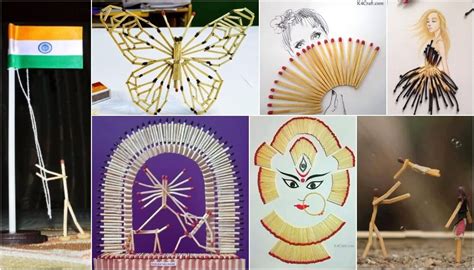 Matchstick Art & Craft Ideas Kids Can Make - Kidpid