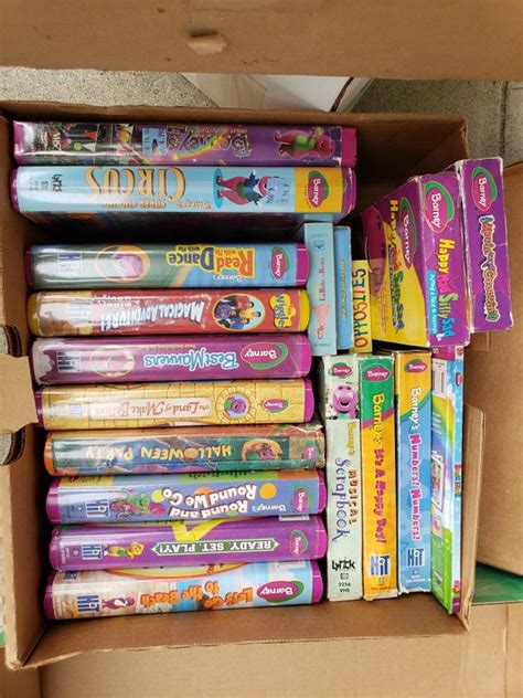 Bundle Lot 20 Barney Vhs Videos Collection Preschool Barneys Sing ...