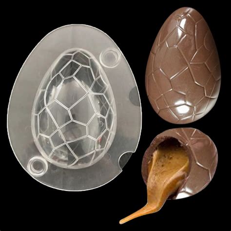 1Set 3D Easter Egg Chocolate Mold DIY Cake Decorating Tool Plastic ...