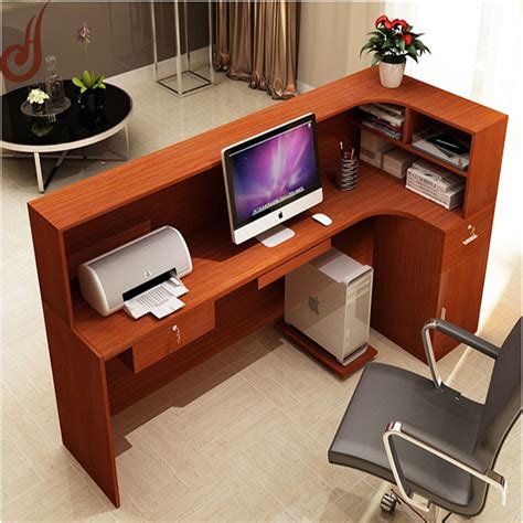 Wood nail reception front desk beauty table checkout counter salon ...