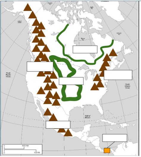 Major Landforms of North America Diagram | Quizlet