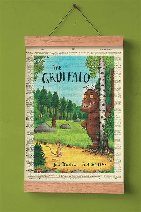 The Gruffalo by Julia Donaldson, Printable Book Cover, Literary Poster ...