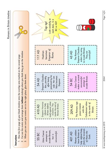 Romans in Britain timeline | KS2 History | Teachit