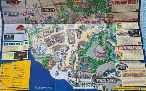 Universal Studio Hollywood Map