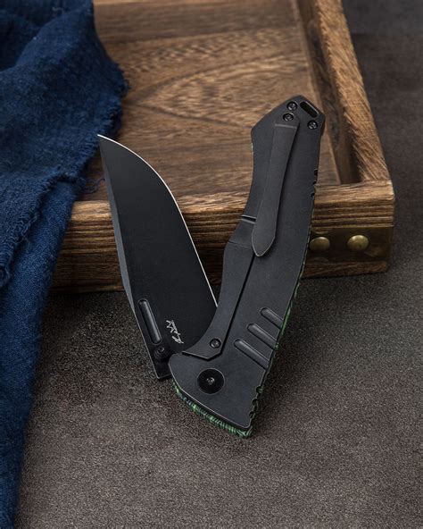 Bestech Knives Keen II Folding Knife 4.19" S35VN Black Stonewash Clip ...