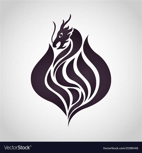 Dragon logo Royalty Free Vector Image - VectorStock