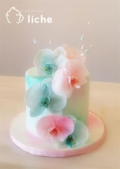 orchid cake | Elegant birthday cakes, Cake decorating designs, Orchid cake