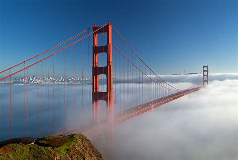 Golden Gate Bridge and Winter Fog - Vern Clevenger Photography