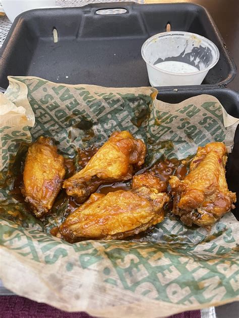 Some Wingstop mango habanero wings for lunch. What’s y’all’s favorite ...