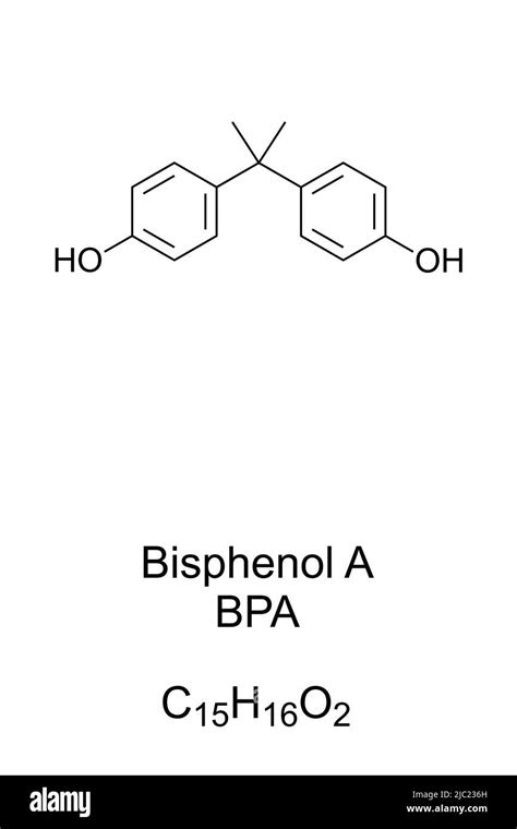 Bpa chemical structure Cut Out Stock Images & Pictures - Alamy