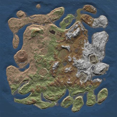 Procedural Map :: Rust Map :: Just-Wiped