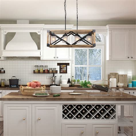 Rustic Kitchen Island Light Fixtures - Image to u