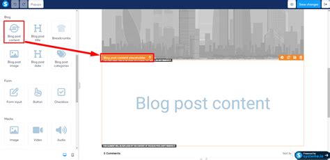 How to manage the blog post layout - Help pages