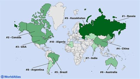 The Largest Countries in the World - WorldAtlas