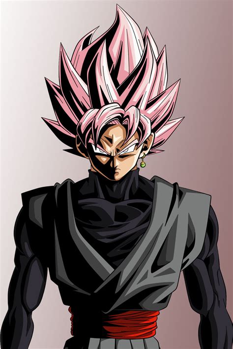 Dragon Ball Super Poster Goku Black SuperSJ Rose 12inx18in Free ...