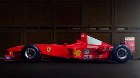 Michael Schumacher's Ferrari F2000 F1 race car heads to auction