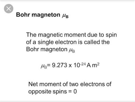 SI unit of Bohr magneton - Brainly.in