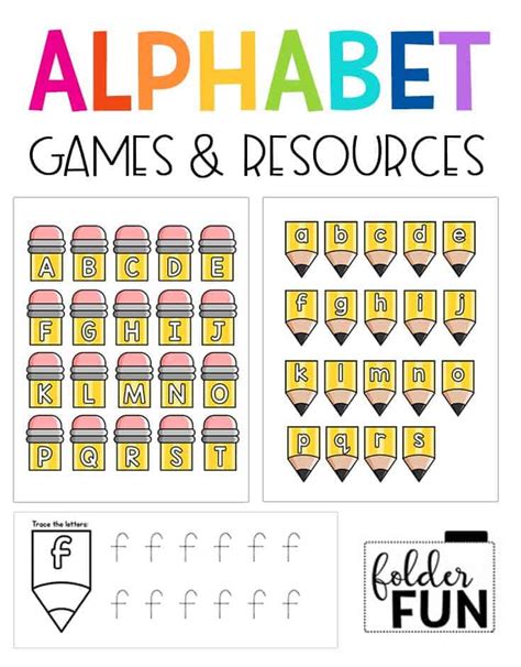 Alphabet File Folder Game - File Folder Fun