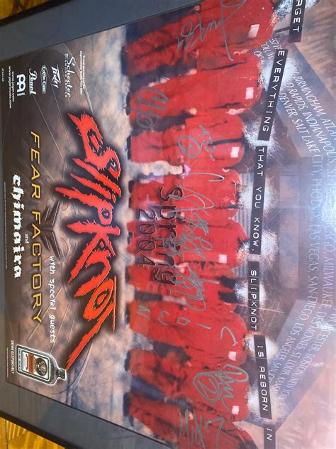 Signed Slipknot poster from 04 : r/Slipknot