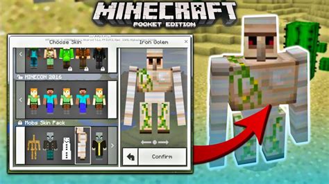 How to turn INTO any MOB in Minecraft PE - 4D Mobs Skin Pack (Minecraft ...