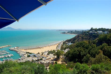 Sidi Bou Said Beach on the Gulf of Tunis