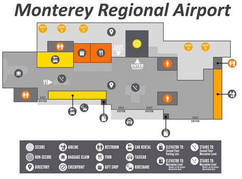 Monterey Regional Airport Map - Ontheworldmap.com