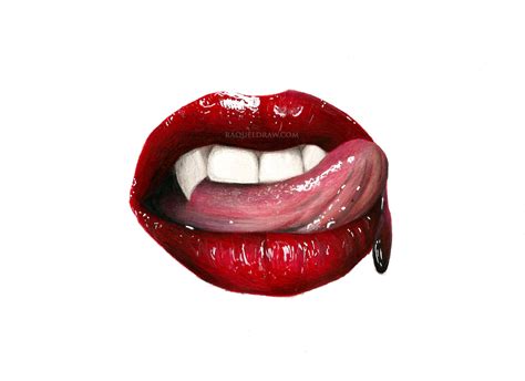 Vampire Lips Drawing at GetDrawings | Free download