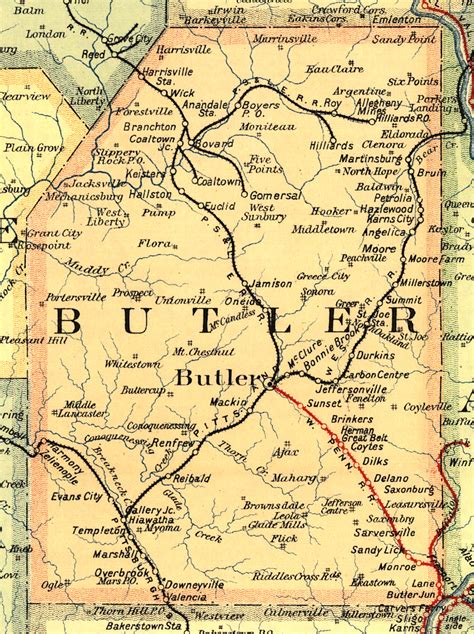 Butler County Pennsylvania Railroad Stations