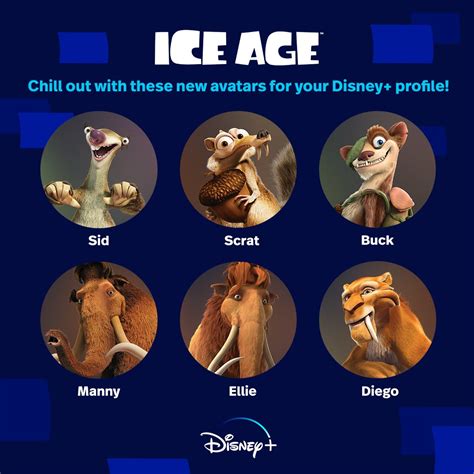 Disney+ on Twitter: "Just dropping these *cool* new Ice Age avatars for ...