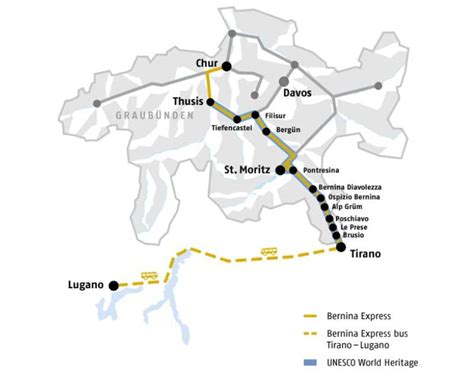 Bernina Express Route Map