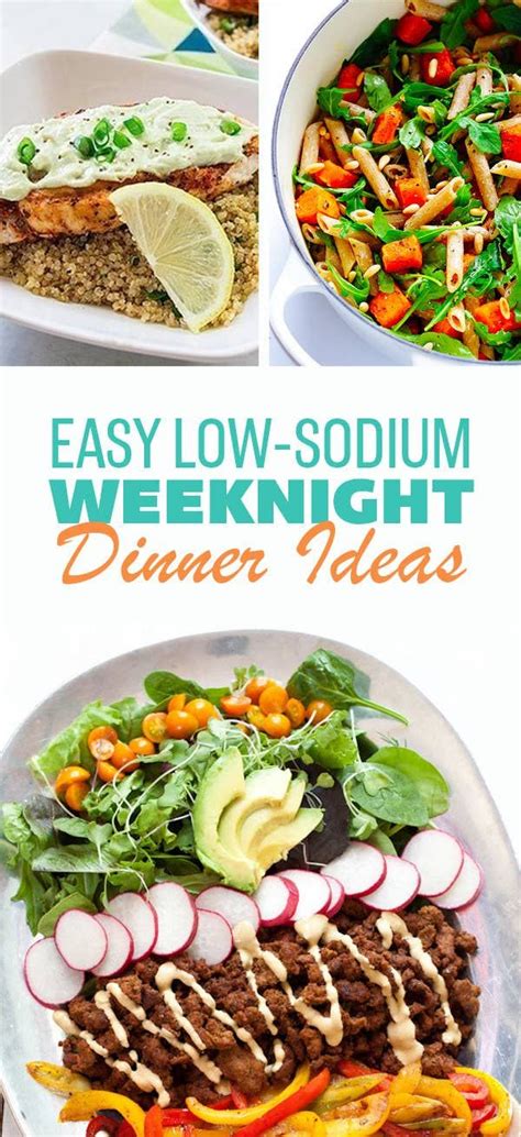 10 Easy Dinners That Aren't Overloaded With Salt | Low sodium dinner ...