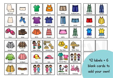 Free Printable Clothing Drawer Labels - Printable Word Searches