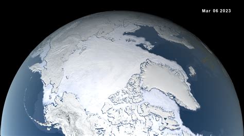 NASA SVS | Arctic Sea Ice Maximum 2023