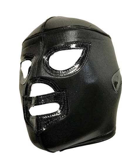 BLACK SHADOW Lucha Libre Wrestling Mask adult Size Brand New Black - Etsy