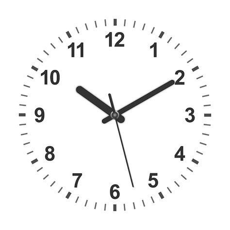 Premium Vector | 3d realistic circle shaped clock. Vector illustration