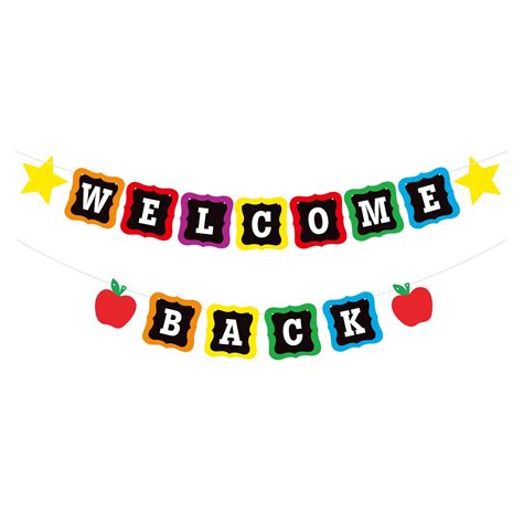 Buy Welcome Back Banner-10 Feet, No DIY, Welcome Back to School Sign ...