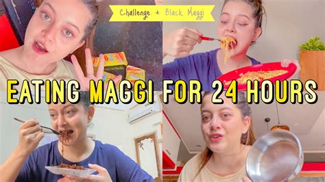 I only ate Maggi for 24 HOURS Challenge || Weird Recipes🤢 || Kitchen ...