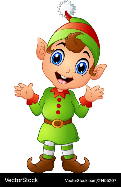 Christmas Elf Cartoon / She loves to help santa making presents and she ...