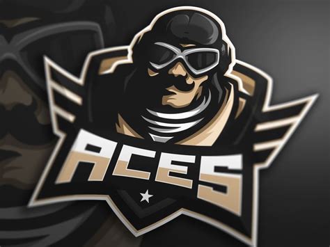 Aces mascot logo (SOLD) | Mascot, ? logo, Game logo