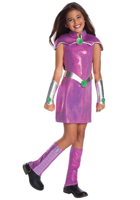 Girl's DC Superhero Deluxe Starfire Costume | Kid's DC Costumes - $39.99