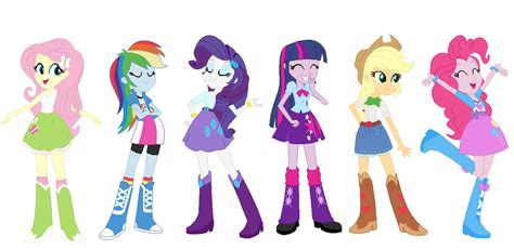 Mane 6 Equestria Girls by AnneMovies on DeviantArt