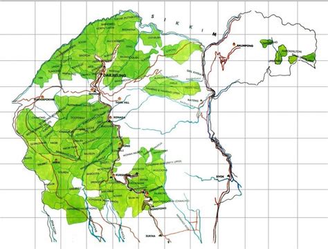 Map of Darjeeling Tea Garden | Visual.ly | Darjeeling tea, Tea garden ...