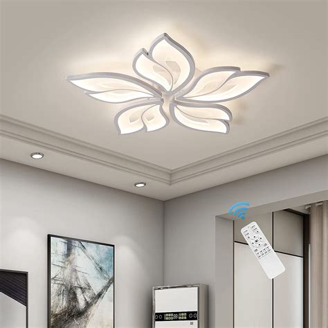 Garwarm Modern Dimmable LED Ceiling Light | Artistical Acrylic Leaf ...