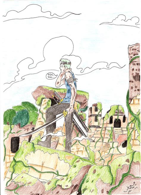 Skypiea Zoro by twilightprncs on DeviantArt